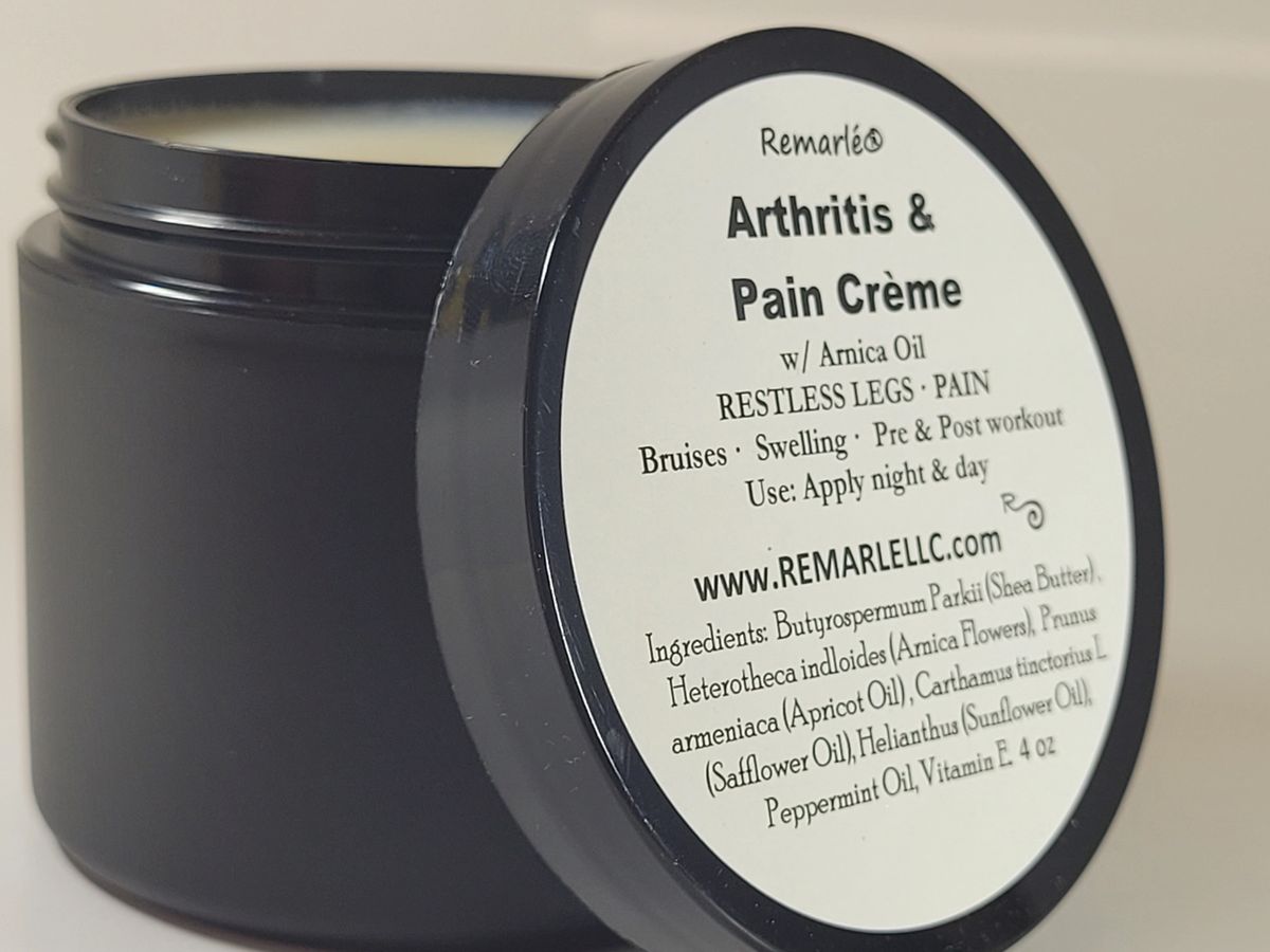 Arthritis and Pain Creme with Arnica Restless Legs, Leg Cramps, Body